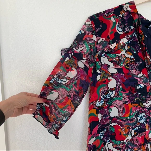 SALONI Printed Tilly Ruffle Dress - Picture 8 of 10